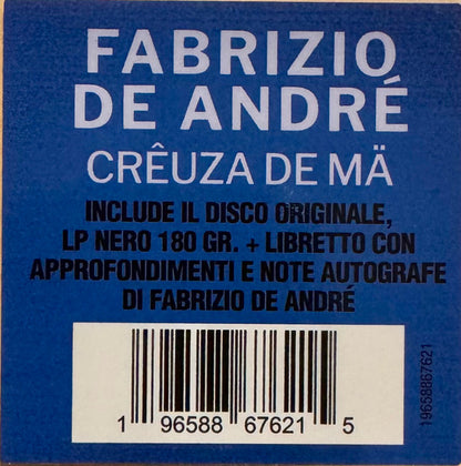 Fabrizio De André - Crêuza De Mä (nuovo)
