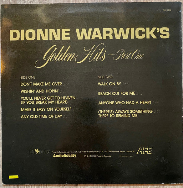 Dionne Warwick - Golden Hits Part One