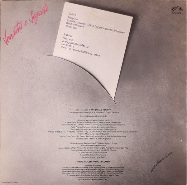 Antonello Venditti - Venditti E Segreti