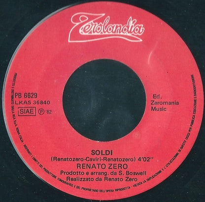 Renato Zero - Soldi (7")