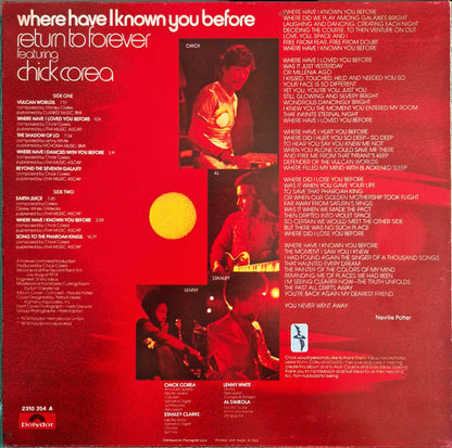 Return To Forever - Where Have I Known You Before