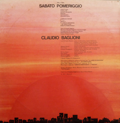 Claudio Baglioni - Sabato Pomeriggio