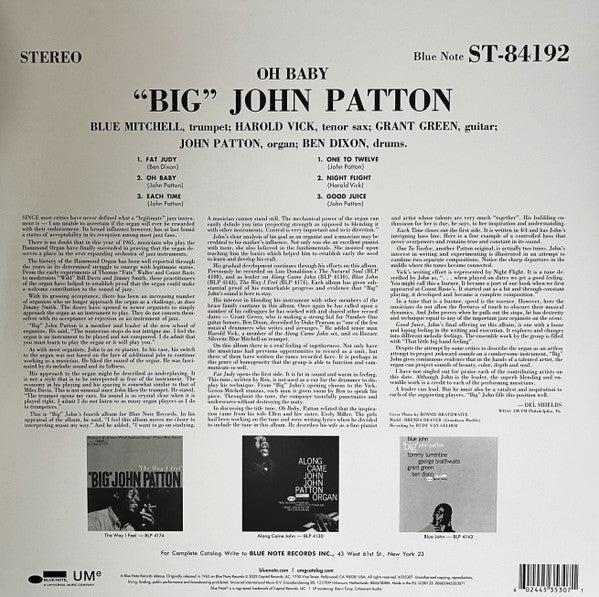 John Patton - Oh Baby! (nuovo)