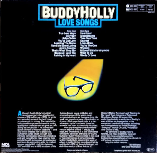 Buddy Holly - Love Songs