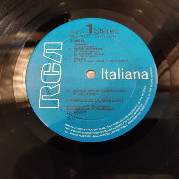 Francesco De Gregori - Rimmel