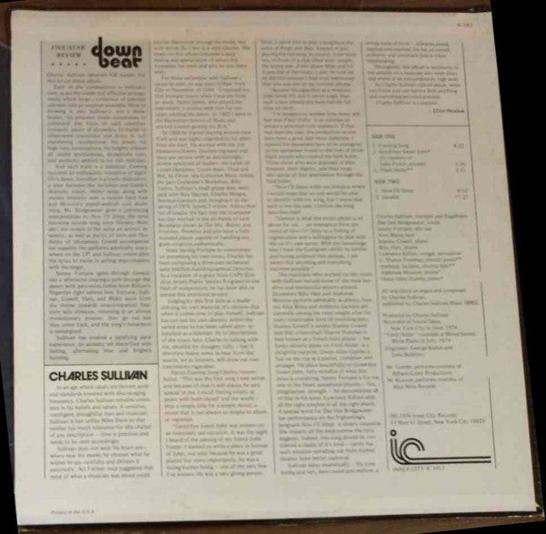 Charles Sullivan - Genesis