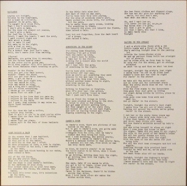 Bruce Springsteen - Darkness On The Edge Of Town - (nuovo)