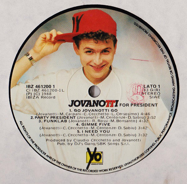 Jovanotti - Jovanotti For President