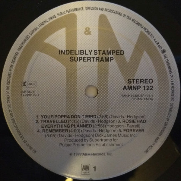 Supertramp - Indelibly Stamped