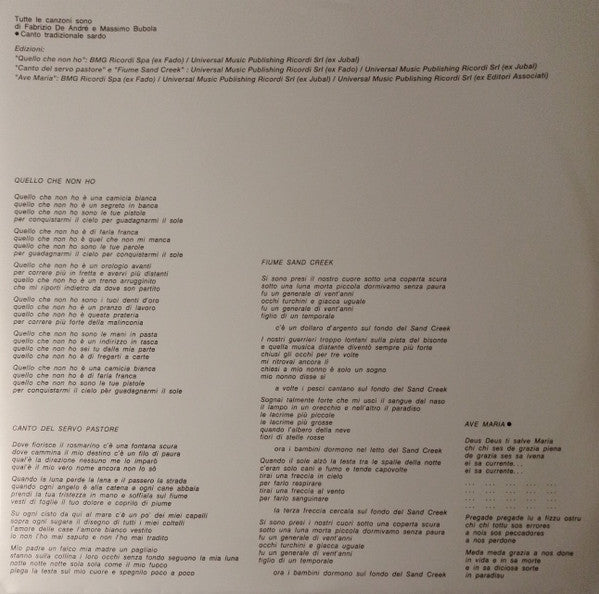Fabrizio De André - Fabrizio De André (nuovo)
