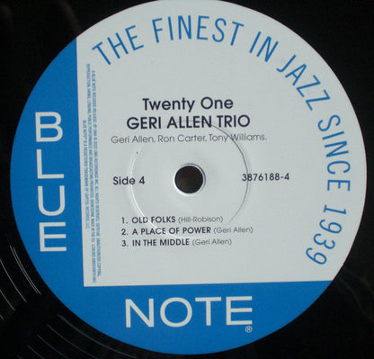 Geri Allen Trio With Ron Carter, Tony Williams ‎– Twenty One (nuovo)