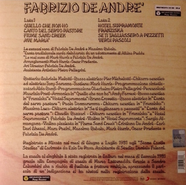 Fabrizio De André - Fabrizio De André (nuovo)