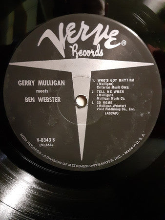 Gerry Mulligan, Ben Webster ‎– Gerry Mulligan Meets Ben Webster