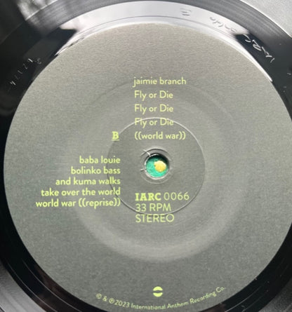 Jaimie Branch - Fly Or Die Fly Or Die Fly Or Die ((World War))