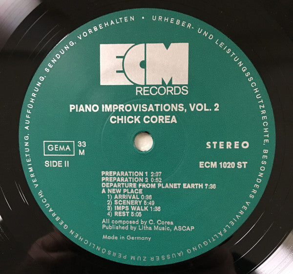 Chick Corea - Piano Improvisations Vol. 2