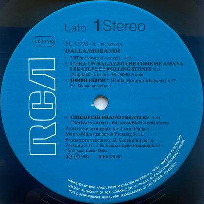 Lucio Dalla - Dalla / Morandi