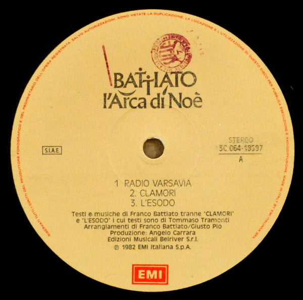 Franco Battiato - L'Arca Di Noè
