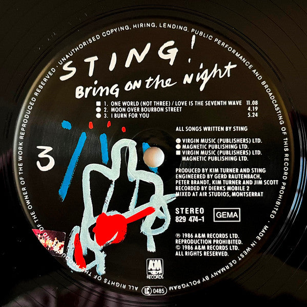 Sting - Bring On The Night
