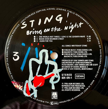 Sting - Bring On The Night