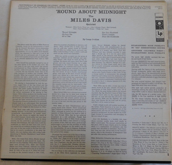 Miles Davis - 'Round About Midnight