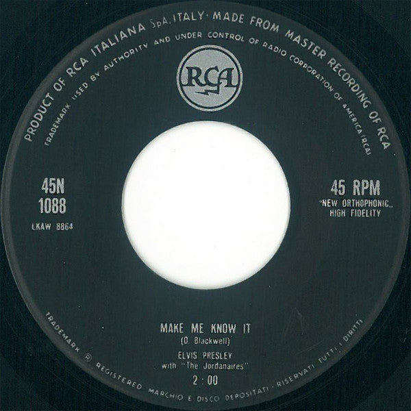 Elvis Presley - It's Now Or Never (7")
