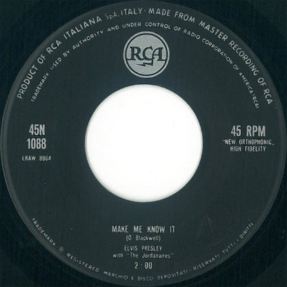 Elvis Presley - It's Now Or Never (7")