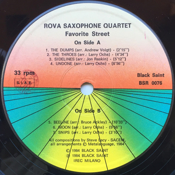 Rova Saxophone Quartet - Favorite Street