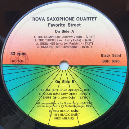 Rova Saxophone Quartet - Favorite Street