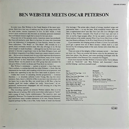 Ben Webster - Ben Webster Meets Oscar Peterson