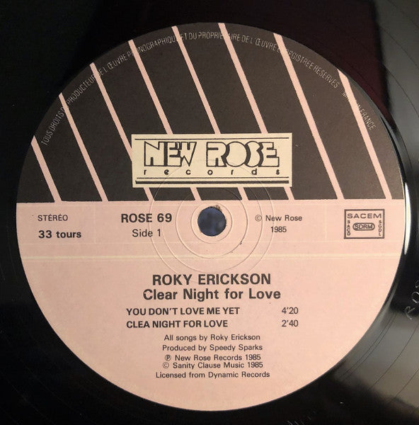 Roky Erickson - Clear Night For Love