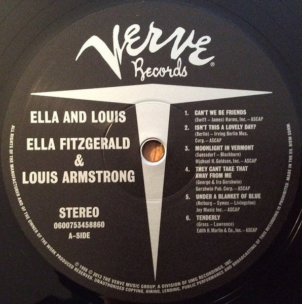 Ella Fitzgerald & Louis Armstrong ‎– Ella And Louis