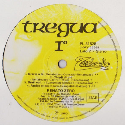 Renato Zero - Tregua I°