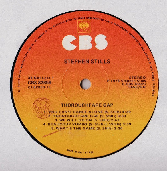 Stephen Stills - Thoroughfare Gap