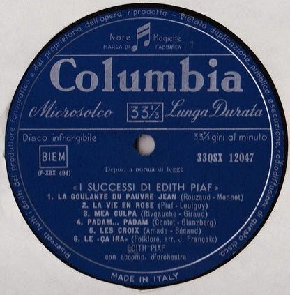 Edith Piaf - I Successi Di Edith Piaf