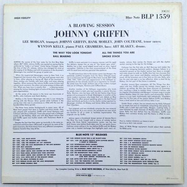 Johnny Griffin - A Blowing Session