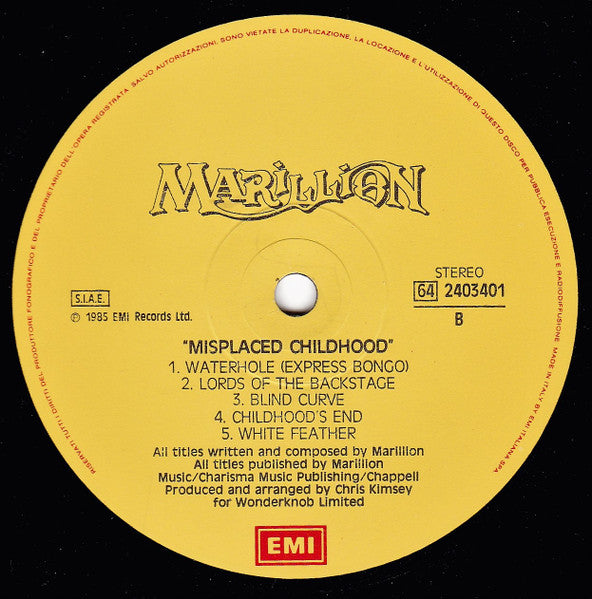 Marillion - Misplaced Childhood