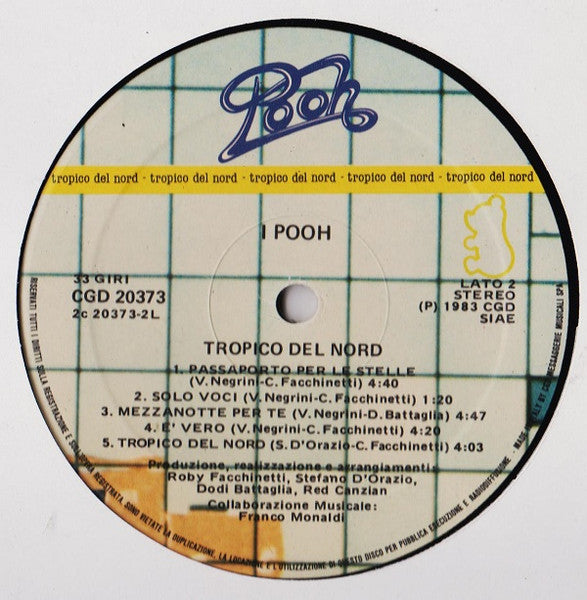 Pooh - Tropico Del Nord