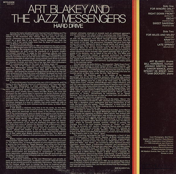 Art Blakey & The Jazz Messengers - Hard Drive