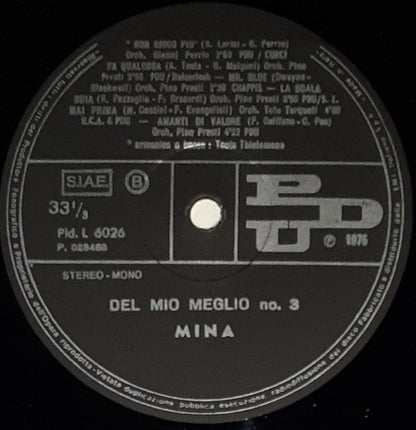 Mina - ...Del Mio Meglio N.3