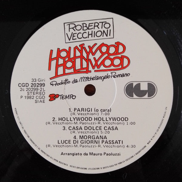 Roberto Vecchioni - Hollywood Hollywood