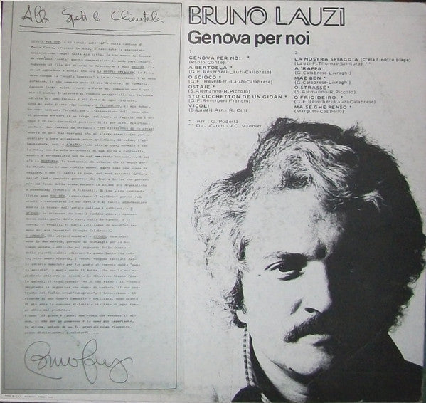 Bruno Lauzi - Genova Per Noi