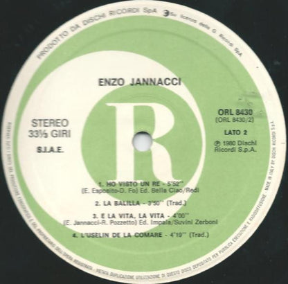 Enzo Jannacci - Nuove Registrazioni 1980