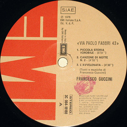 Francesco Guccini - Via Paolo Fabbri 43