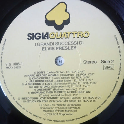 Elvis Presley - I Grandi Successi Di Elvis Presley