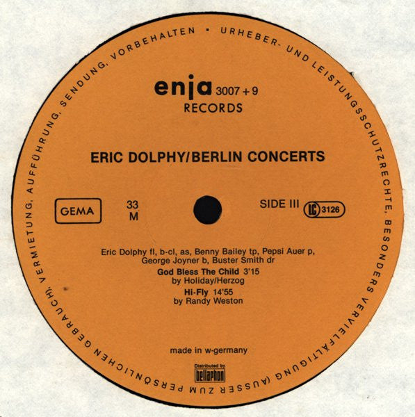Eric Dolphy - Berlin Concerts
