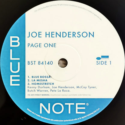 Joe Henderson - Page One