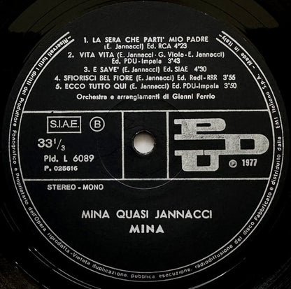 Mina - Mina Quasi Jannacci