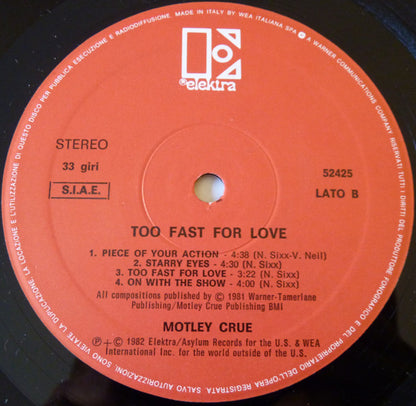 Mötley Crüe - Too Fast For Love