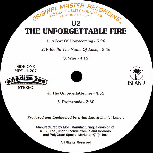 U2 - The Unforgettable Fire (Original Master Recording)