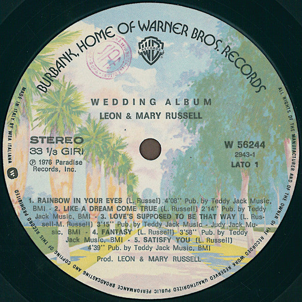 Leon & Mary Russell - Wedding Album